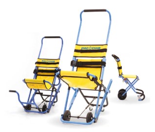 image of 3 manual evac chairs