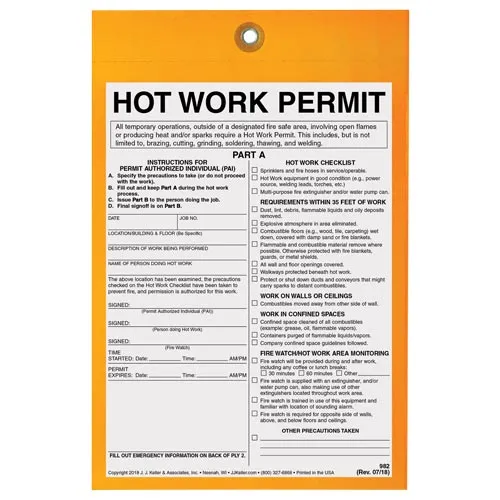 hot work permit